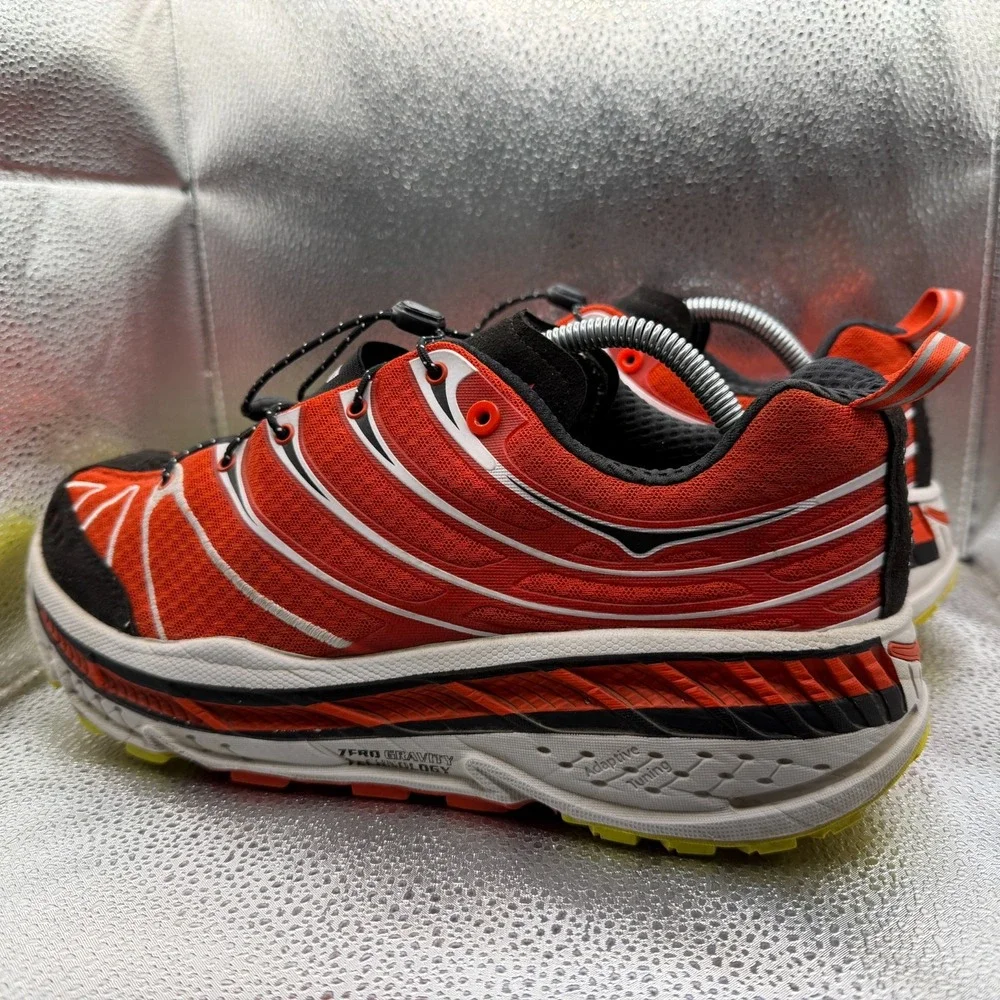Size L12 M11 Hoka Stinson Evo OG Habanero/Black Unisex Running Sneakers 1155350